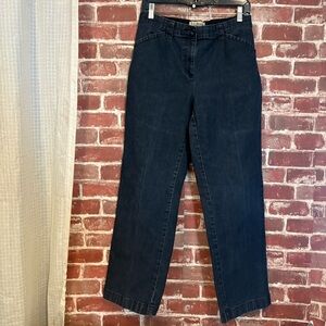 L.L. Bean Women's Dark Blue Classic Straight -Leg Jeans
